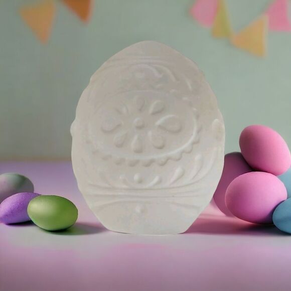 Goebel Annual Crystal Egg Oval Decorated Etched Glass Vintage 1979 Frosted Retro - Picture 14 of 16